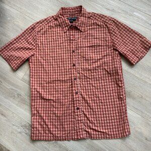 5.11 Tactical Series Red Plaid Short Sleeve Button Down Casual Shirt L Pocket